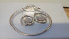 Vintage Set TAXCO Mexico Signed Black Onyx 925 Sterling Silver Bracelet Earrings — photo 4