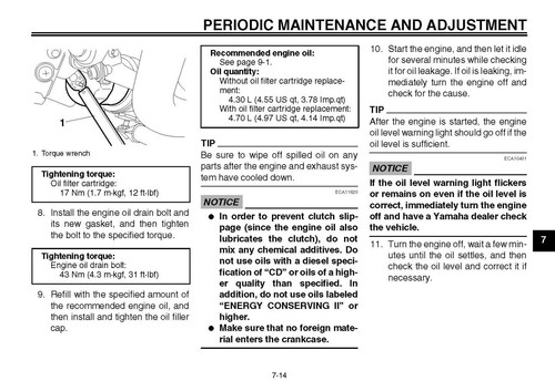 Yamaha Owners Manual Book 2014 Vmax 1700, VMX17E - Picture 7 of 12