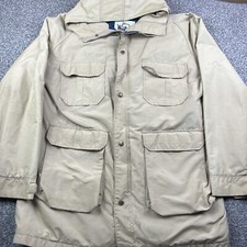 Vintage Woolrich Jacket Mens Large Beige Khaki Barn Coat Outdoors Made In USA