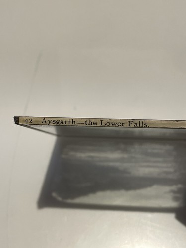 Aysgarth The Lower Falls. Magic Lantern Slide Photo England Scenery - Bild 3 von 4