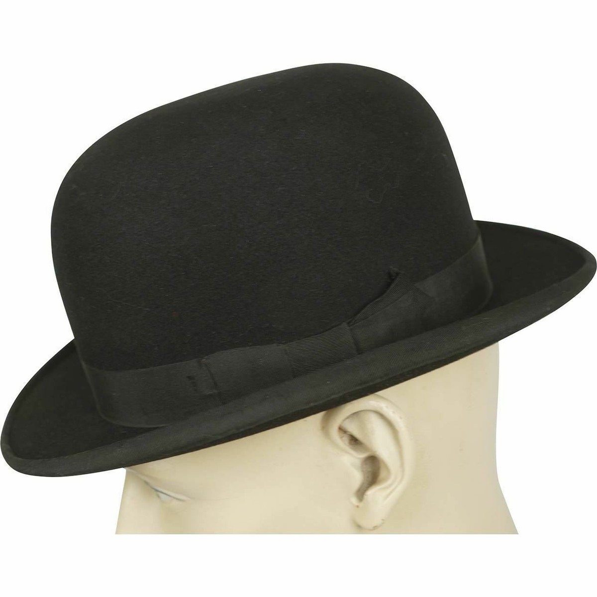 Vintage Mens English Bowler by Lyons London Black Derby The Vintage Mens English Bowler by Lyons London Black Derby The