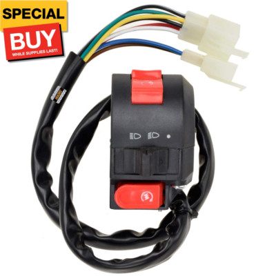 Left Kill Light Starter Switch 8 Wire 3 Function for Taotao 50cc 70cc 90cc 110cc