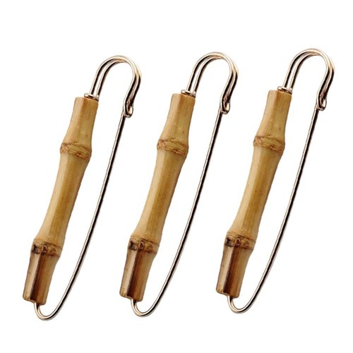 Kit De 4 Broches Rétro Clips - Style Vintage Bronze, Métal Deux Tons, Pour Cardigan Ou écharpe