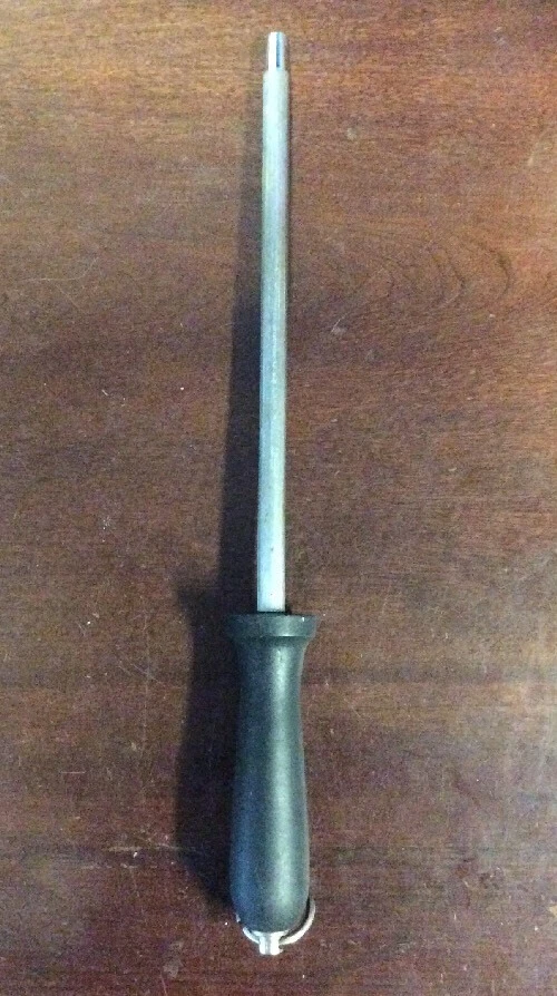 8" Sharpening Honing Steel Rod With Hard Plastic Handle KitchenGnu