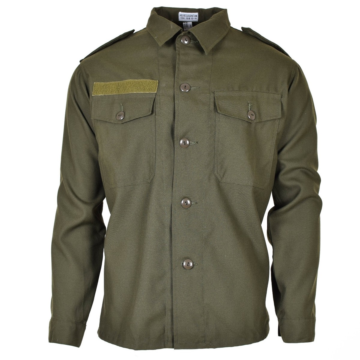 Original Austrian BH army combat shirt military olive green BDU