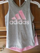 Adidas Girls Summer Athletic Shorts  Tank Top Set  NEW  Sz 4