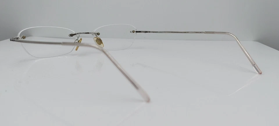 Gafas de sol vintage Vogue VO3498 plateadas ovaladas de metal sin montura Italia SOLO MARCOS Foto 3 de 4