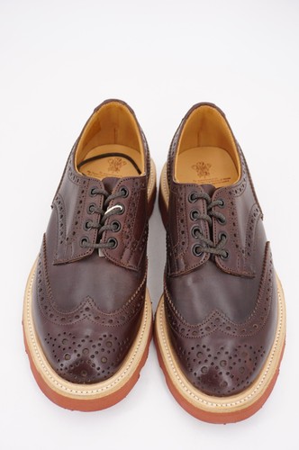 NUEVO CON CAJA | TRICKERS NASTER MC UK 6.5 US 7.5 PUNTA DE ALA CUERO MARRÓN DERBY - Imagen 11 de 13