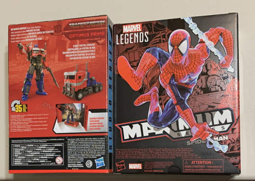 Marvel Legends Maximum Series Spider-Man & Optimus Prime 102 Transformers Hasbro - Picture 4 of 13