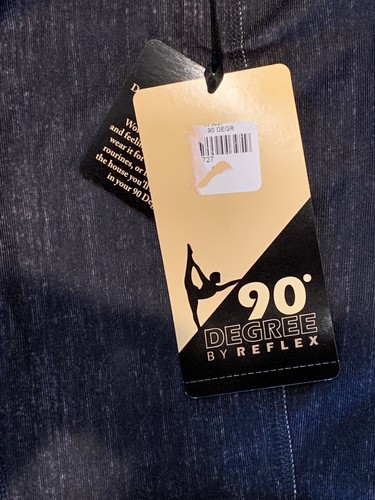 90 Degree By Reflex Capri Leggings Sz: XS Black Style: D6585C *NEW* $119 Retail - Picture 10 of 11