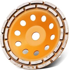 180mm Diamond Grinding Cup Wheel Disc 7inch Grade Segment Double Row for Grinder