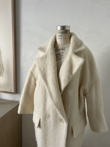 Raey Oversized Alpaca Cream Coat XS - Picture 3 of 9