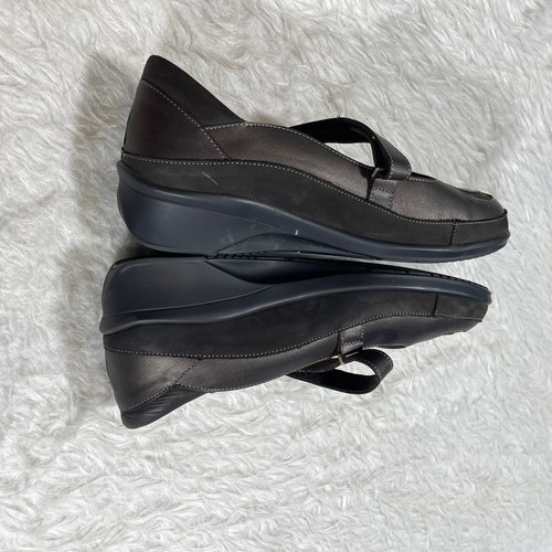 Zapatos cómodos de cuero marrón Finn Comfort para mujer talla 7 D Mary Jane con correa O17 - Imagen 5 de 8