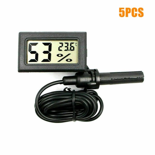 LCD Digital Thermometer Hygrometer Aquarium Humidity Meter Gauge Fahrenheit - Picture 16 of 17