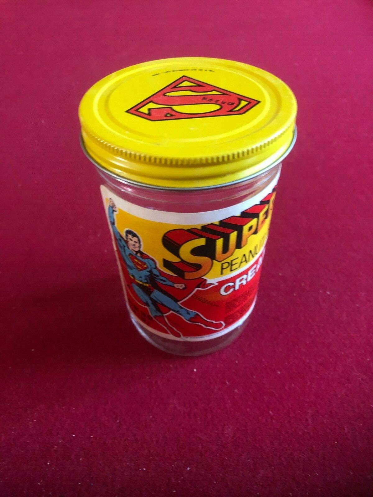 1981, SUPERMAN, Creamy Peanut Butter Jar (Scarce / Vintage) eBay