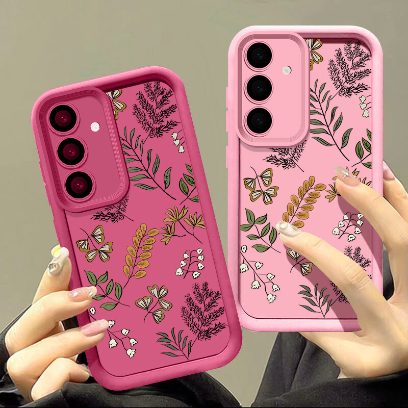 Samsung Galaxy A15 A35 A54 S24 FE Flower Silicone Phone Case  