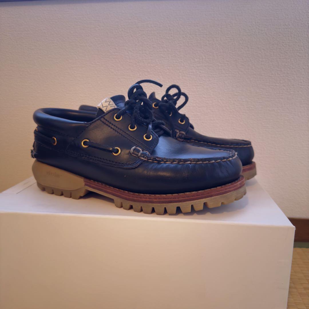 visvim WALLACE DECK-FOLK Shoes Black US 8.5 Used From Japan visvim WALLACE DECK-FOLK Shoes Black US 8.5 Used From Japan