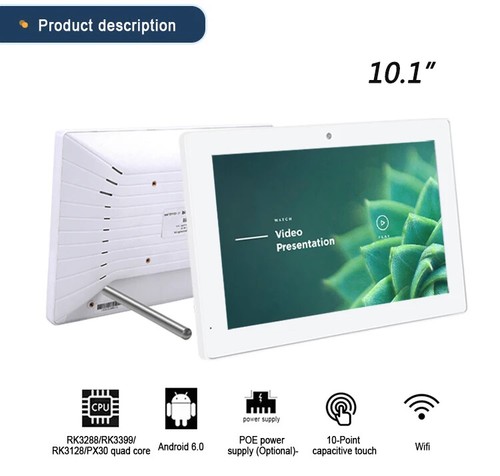 Wall Mount Android Tablet 10 Inch IPS Screen Capacitive Touch POE DC Tablet PC - Picture 9 of 13