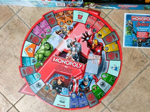 MONOPOLY MARVEL AVENGERS Monopoli Gioco di Società Hasbro Parker Brothers - Foto 2 di 11