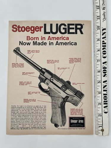 Pubblicità stampa Stoeger Luger vintage 1970 - Foto 3 di 3