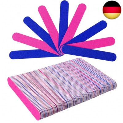 Hanyousheng 100PCS Mini Nagelfeilen 180/240 Grit, Doppelseitige Einweg
