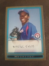 NEFTALI FELIZ 2009 BOWMNAN BASEBALL CARD #BP-1 RANGERS (GOLD PARALLEL PROSPECT)