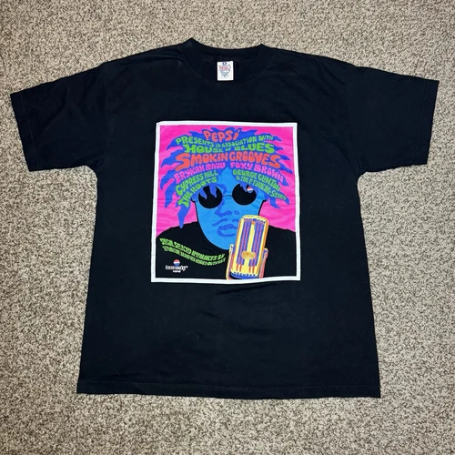 90s Smokin Grooves Concert USA Tour Rap T Shirt 1990s vintage concert t-shirt, vintage, size XL, single stitch, B+ condition