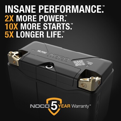 NOCO Lithium NLP20 Group 20 600A 12V 7Ah Lithium Powersport