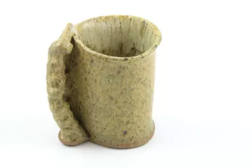 Signed Studio Art Pottery Right Handed Coffee Tea Mug Cup Beer Tankard