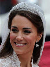 Royal Kate Middleton Crystal Tiara Celebrity Wedding Crown Headpiece Diadem