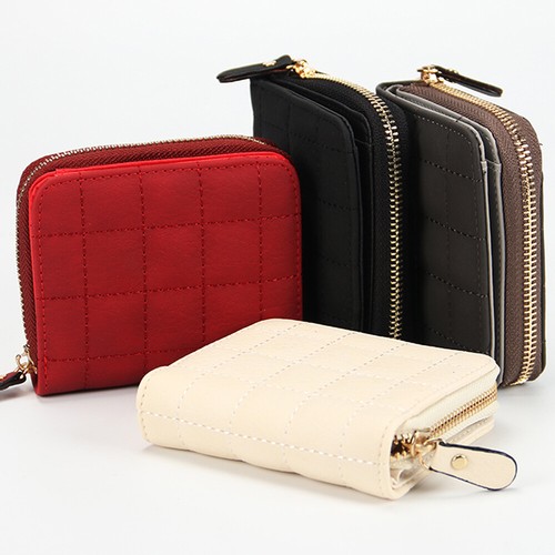 Small Women's Wallet ID Card Holder Mini Bifold Purse Zipper Organizer Handbag - Picture 2 of 20