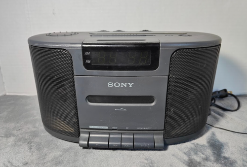 Sony Dream Machine Model ICF-CS650 Am/Fm Radio Cassette Alarm Tested Working