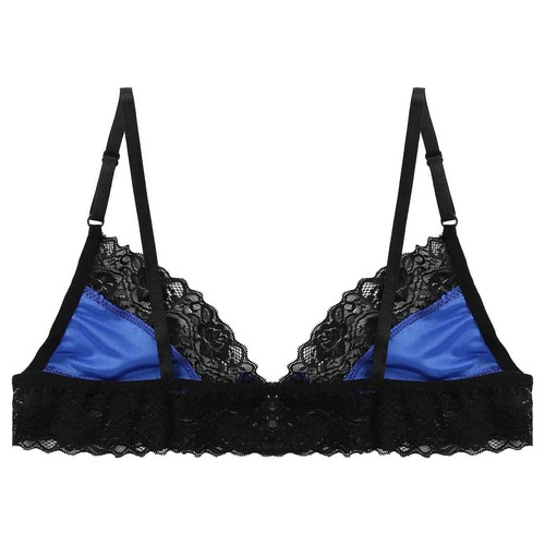 Reggiseno uomo Sissy pizzo trasparente crop bralette senza ferretto top crossdresser intimo - Foto 55 di 78