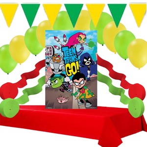 Teen-Titans-Go-Party-Decorations-Poster-Banner-Balloons-Streamers