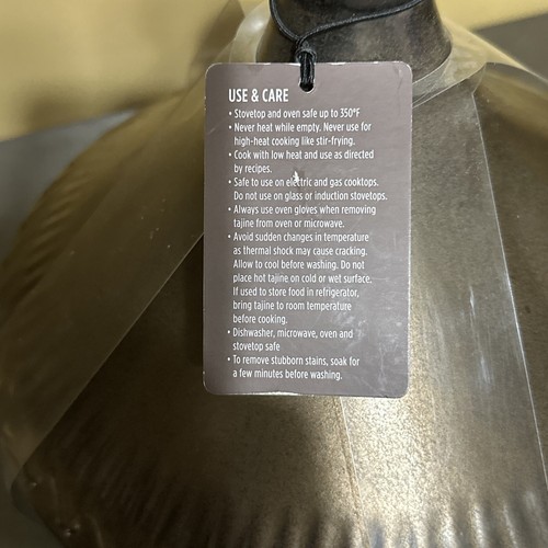 Cravings By Chrissy Teigen- Stoneware Tajine Bronze Metallic Pot- Brand New - Picture 9 of 9