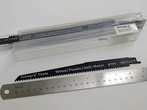 Reciprocating Saw Blades Wood Nails Demolition 9" x 6TPI (4 pcs) - Picture 2 of 3