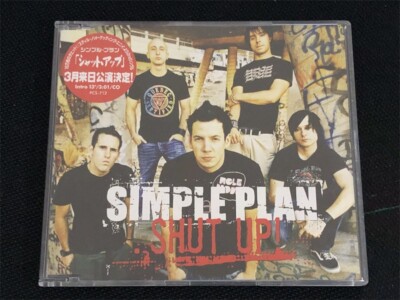 Simple Plan Shut Up! Japan Promo DJ-Only 1-Track Single CD Very Rare