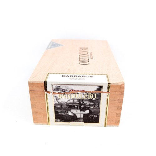 Caja de cigarros de madera vacía Bandolero Serie C Barbaros 9,25" x 5,5" x 3" - Imagen 8 de 12