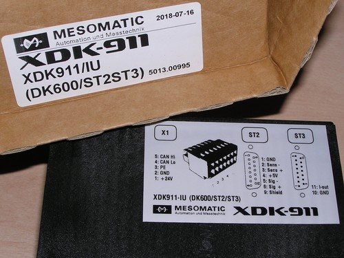 New - Mesomatic 5013.00995 XDK911 IU (DK600/ST2/ST3) Weighing terminal orig. box - Imagen 3 de 12