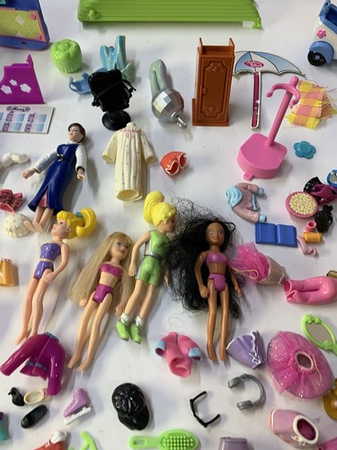 2004 Polly Pocket Disco Party Bus - RV Van Clothes Dolls Accessories Lot - Picture 6 of 23
