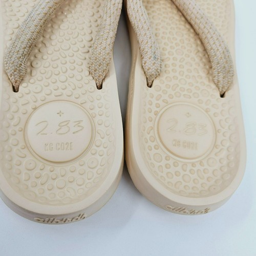 Chanclas Allbirds Sugar Zeffers 2 13 Lux Beige Cojín Clásico Cómodas Informales - Imagen 10 de 14