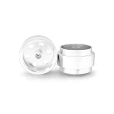 Staffs STAFFS367 Alloy Wheels 15.8 x 8.5mm White 1:32 Slot Car Part