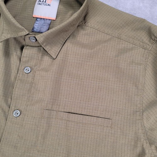 5.11 Tactical Shirt Short Sleeve Snap Up Lightweight Work Shirt Large - Picture 4 of 11