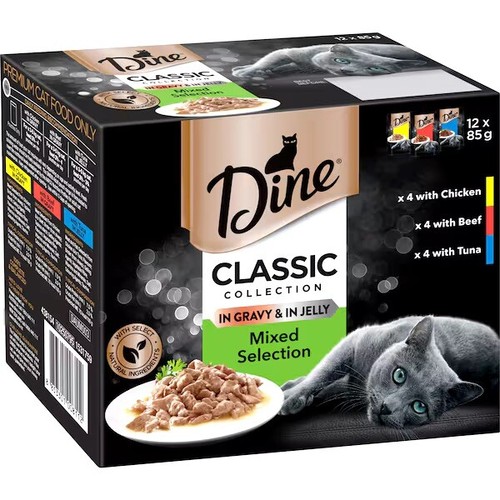 Dine Classic Collection Multi Pack Wet Cat Food 85g x 12 eBay