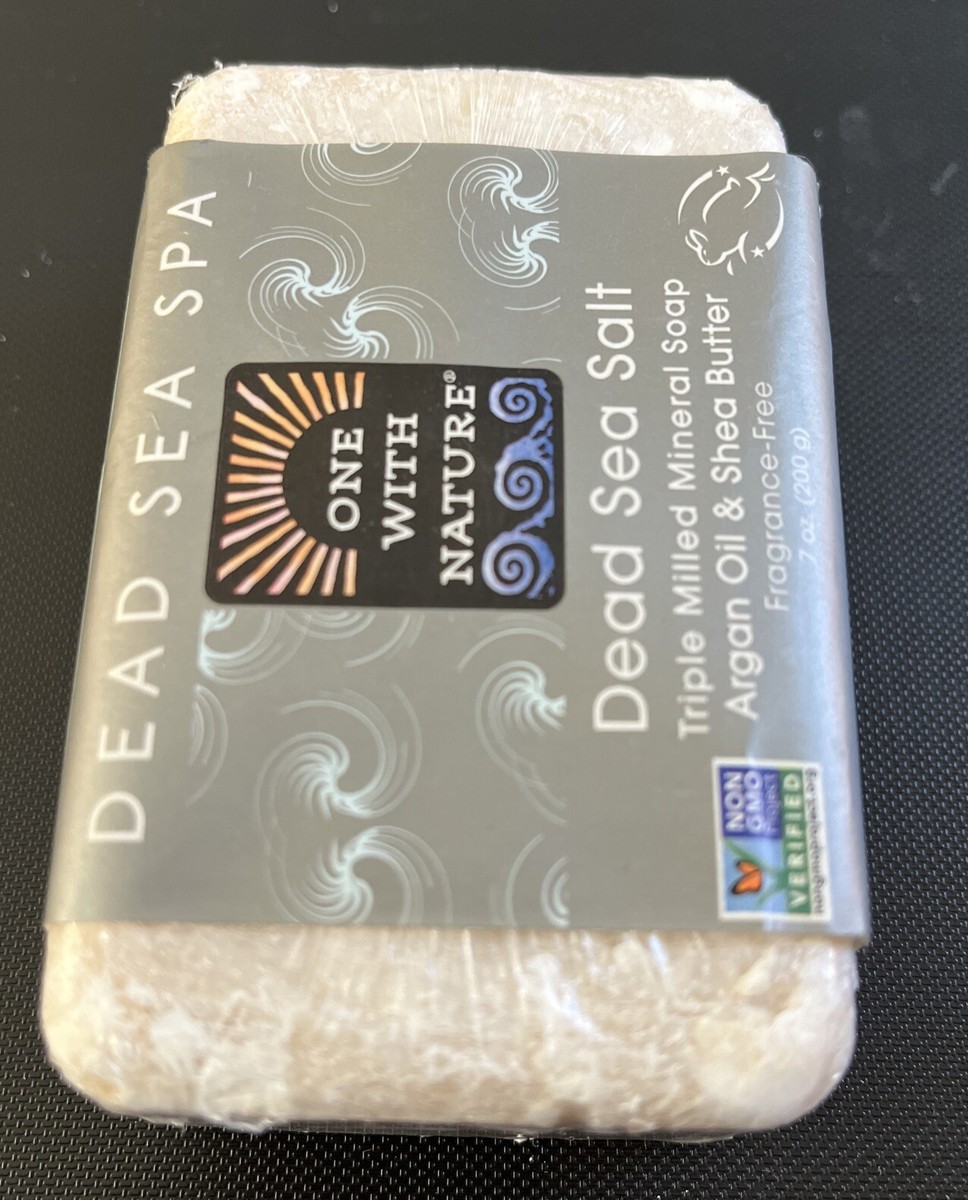 Bar Soap - Dead Sea Salt, 7 Oz, One With Nature Dead Sea Mineral Soap...