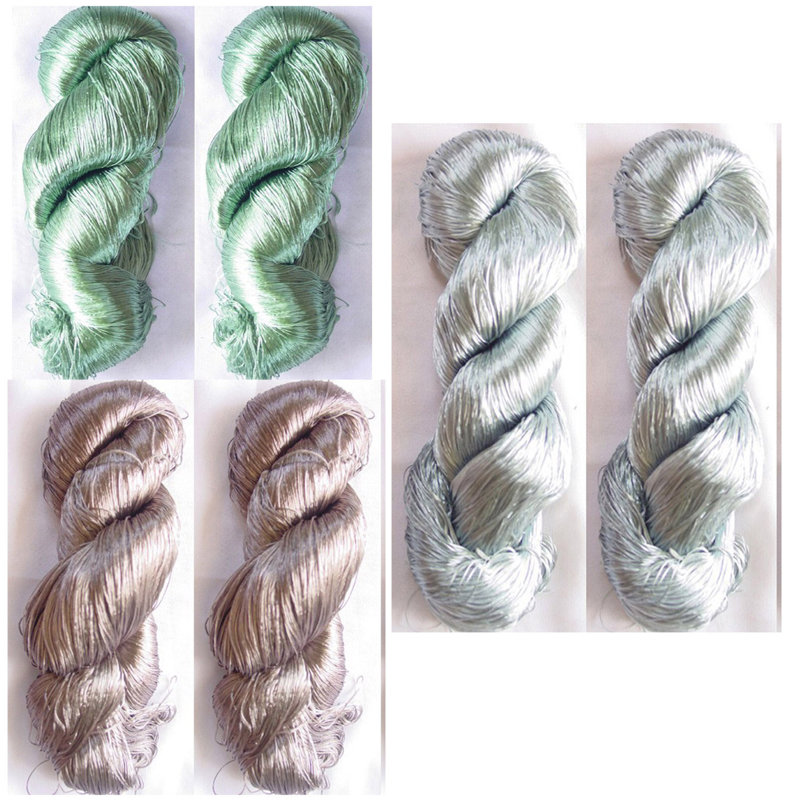 6 Thread Yarn Lace Skeins Knitting Work Reel Silk Fabric 690gm Woven ...