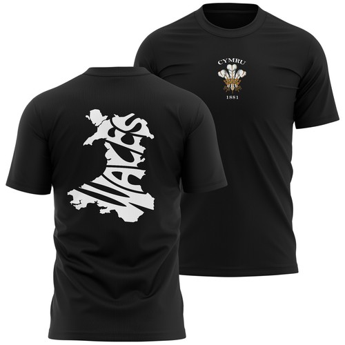 Wales Silhouette T-Shirt für Männer Shirt Rugby Country Him Walisisch Cymru Dragon T... - Bild 2 von 11