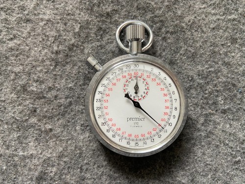 Cronómetro mecánico vintage Swiss Made Premier 7 joyas 1/10 cuerda - Imagen 4 de 4