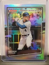George Springer 2020 Donruss Baseball Career Stat Line (289/426) Houston Astros