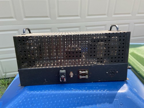 Antique 1930s or 1940s Tube Amplifier Quad 2A3 w/ Tube Cage / Cover PA / Organ?